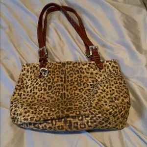 Cheetah patterned Brighton shoulder purse
